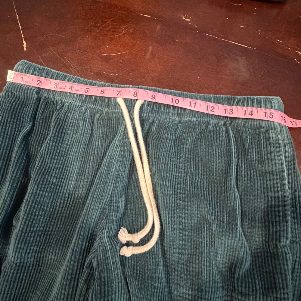 AERIE Women Corduroy Wide Leg Pants‎ Size M Relaxed Drawstring Boho Casual Soft - Picture 9 of 12